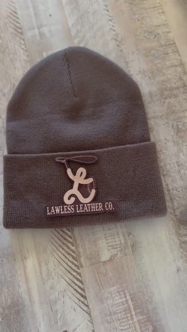 Lawless Leather Beanies 